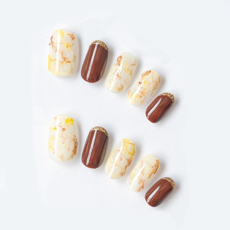 チョコバナナ風カラーマーブル（K07001-R-C）