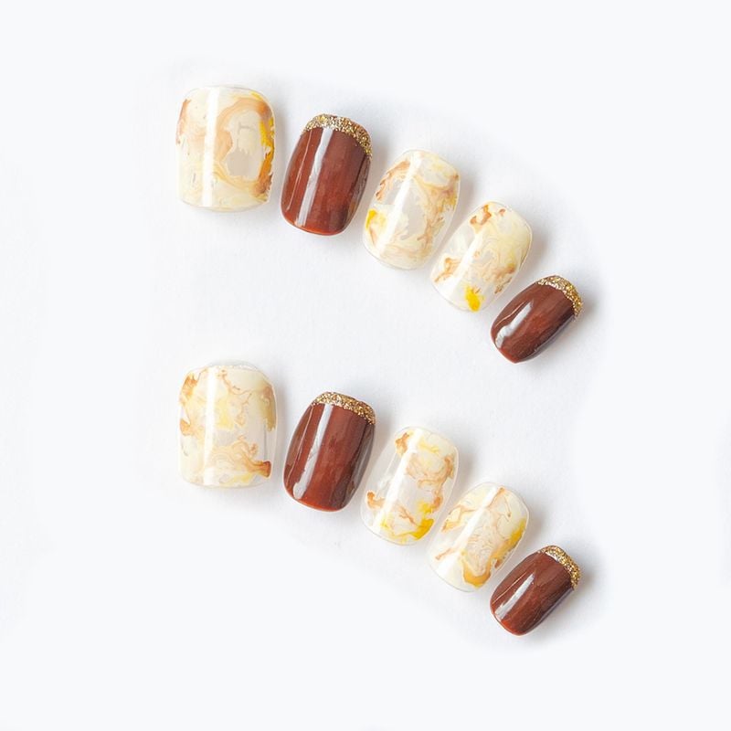 チョコバナナ風カラーマーブル（K07001-Q-C）