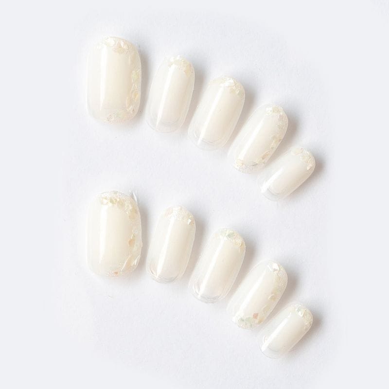 ホワイトクリアグラデにシェル（K08001-R-CIWH）