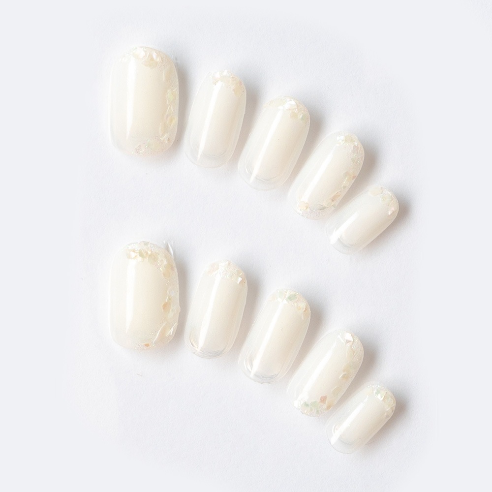 ホワイトクリアグラデにシェル（K08001-R-CIWH）