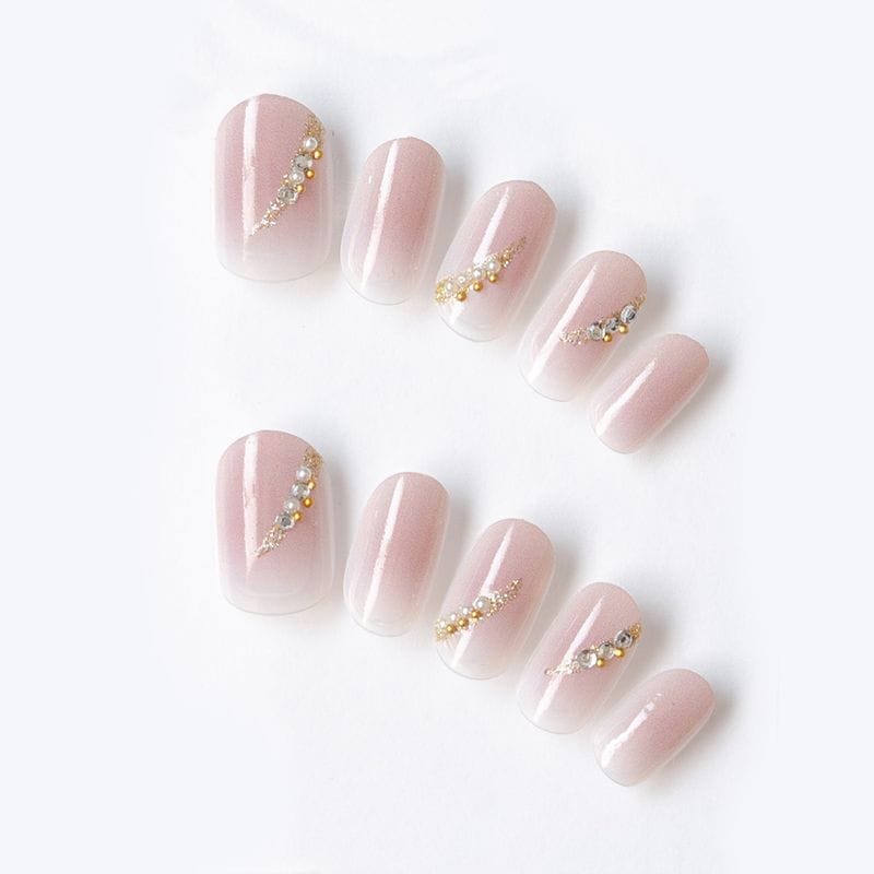 クリアココアグラデーションと上品ビジュー（K08003-R-CCO）