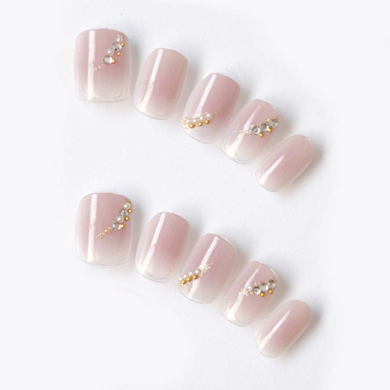 クリアココアグラデーションと上品ビジュー（K08003-Q-CCO）