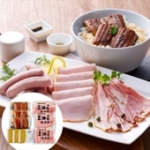 うなぎ蒲焼＆三田屋総本家ハム詰合せ（うなぎ蒲焼×3、ロースハムスライス×1、スモークベーコン×1、白ウィンナー×1） ＜冷蔵＞（沖縄・離島配送不可） ギフト gift 母の日 父の日 御中元 御歳暮 