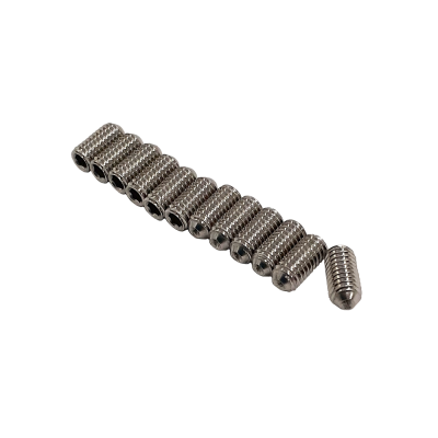 【YJB PARTS】 弦高調整イモネジ ステンレス ミリ規格 6mm 12本入り 【国産】 【メール便対応】