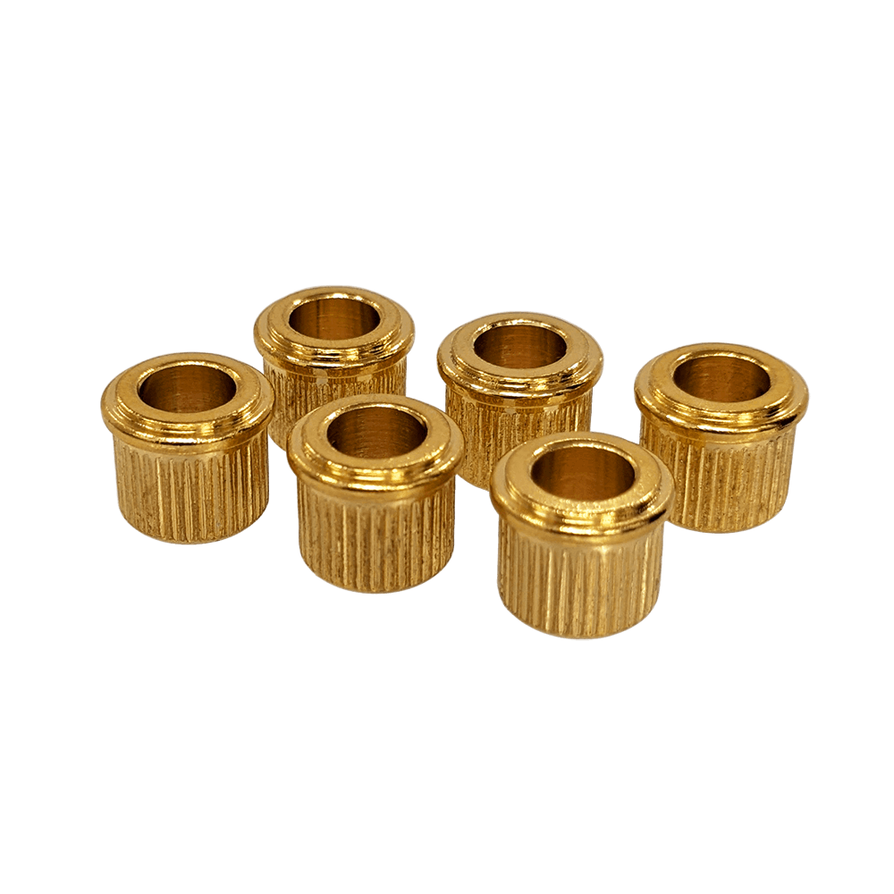 YJB PARTS Conversion Bushings(コンバージョンブッシュ) 1/4(0.25)インチシャフト用 Gold 6pcs/set 【メール便対応】