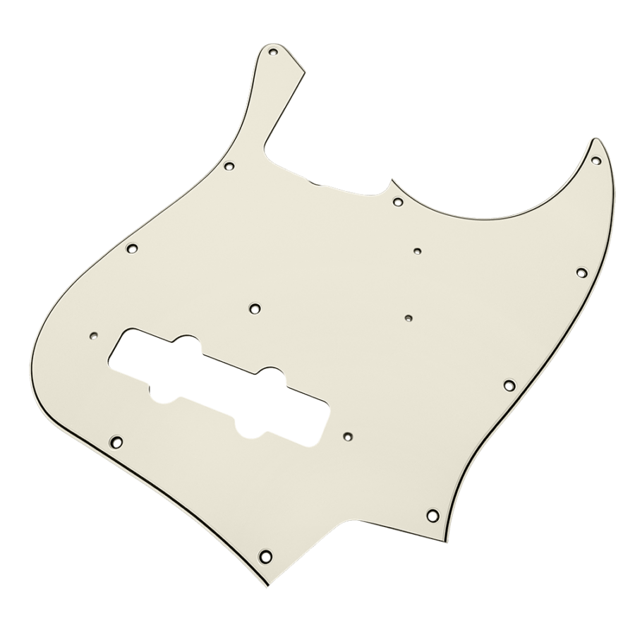 【YJB PARTS】 JB60's ジャズベース用ピックガード エイジドホワイト3P インチ 【メール便送料無料】