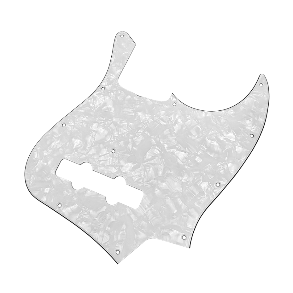 【YJB PARTS】 JB60's ジャズベース用ピックガード ホワイトパール3P インチ 【メール便対応】