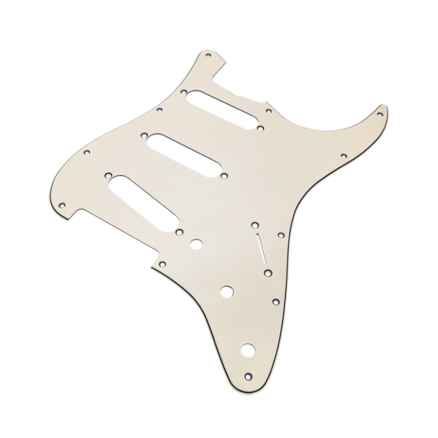 【YJB PARTS】 ST 60's ストラト用ピックガード エイジドホワイト3P インチ 【メール便送料無料】