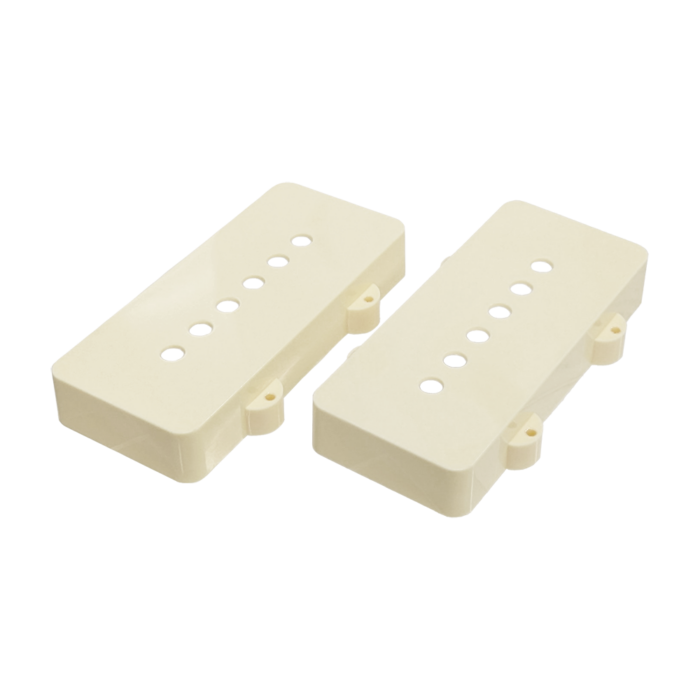【YJB PARTS】 JM ジャズマスター用ピックアップカバーセット エイジドホワイト 【メール便対応】
