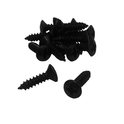 【YJB PARTS】 ミリサイズ ピックガード用ビス ブラック 15本入り 【国産品】 【メール便対応】