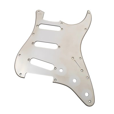 【YJB PARTS】 ST 60's ストラト用ピックガード レリックホワイト3P インチ 【メール便対応】