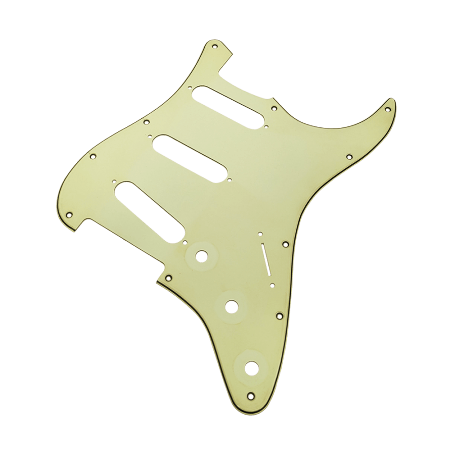 【YJB PARTS】 ST STD/70's ストラト用ピックガード レリックミントグリーン3P インチ 【メール便対応】