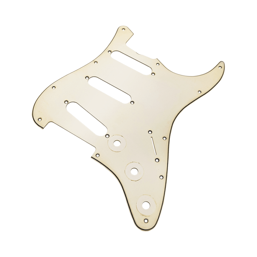 【YJB PARTS】 ST 60's ストラト用ピックガード レリックエイジドホワイト3P インチ 【メール便送料無料】