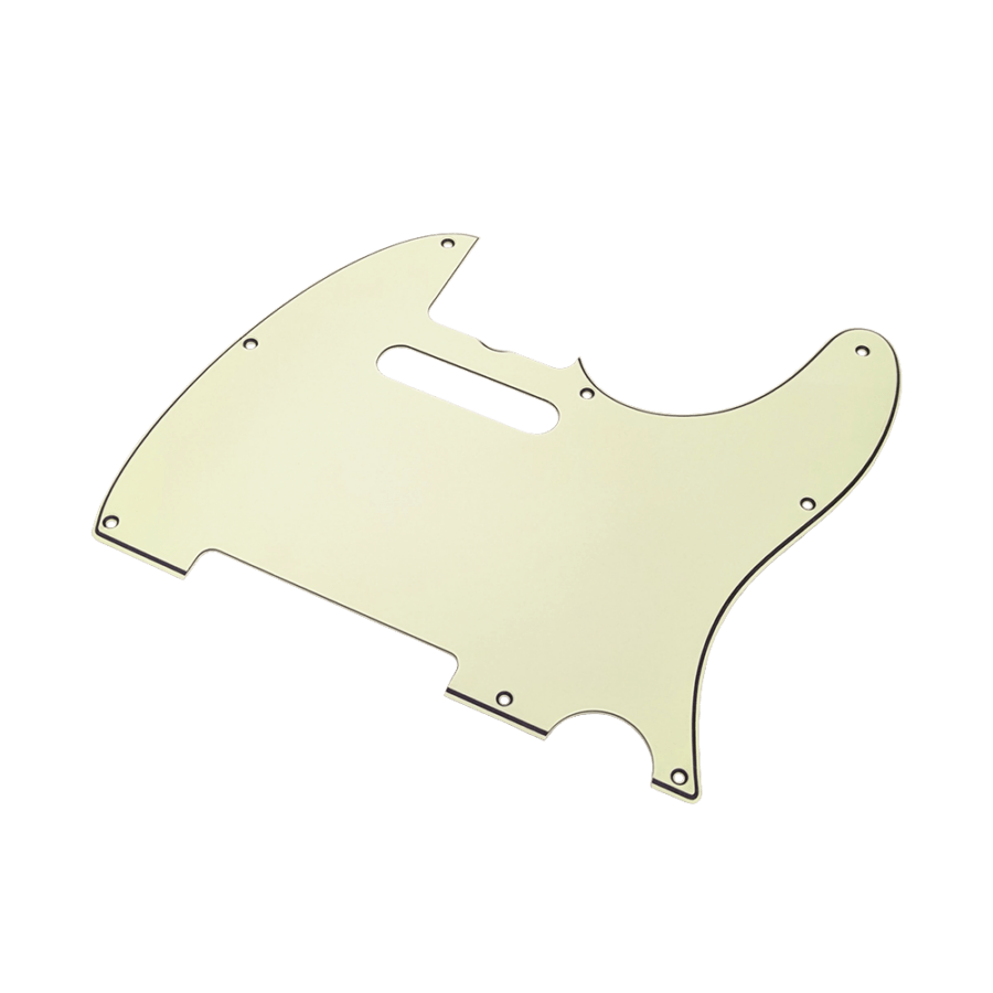 YJB PARTS TL60's テレキャスター用ピックガード ミントアイボリー3Ply 8穴 インチ 日本製【メール便対応】
