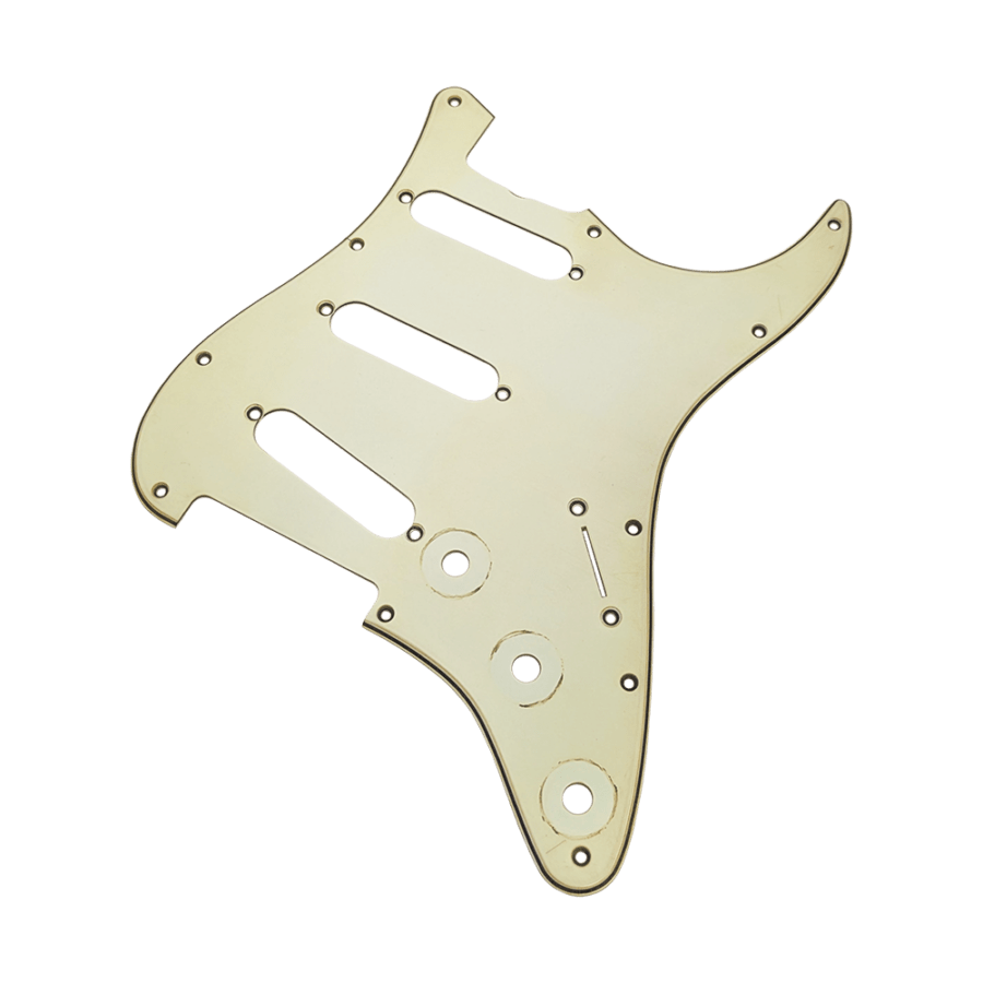 【YJB PARTS】 ST 60's ストラト用ピックガード レリックミントアイボリー3P インチ 【メール便送料無料】