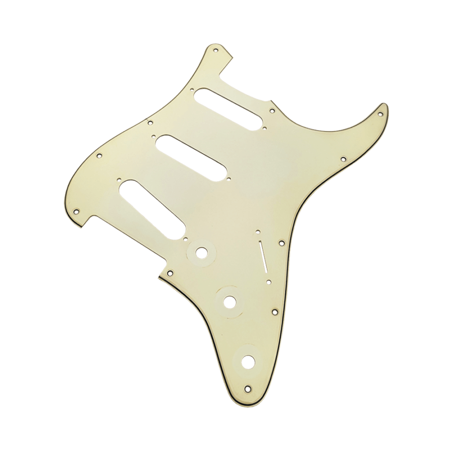 【YJB PARTS】 ST STD/70's ストラト用ピックガード レリックミントアイボリー3P インチ 【メール便送料無料】