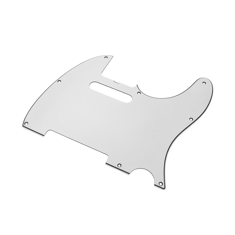 YJB PARTS TL60's テレキャスター用ピックガード ホワイト3Ply 8穴 インチ 日本製【メール便対応】