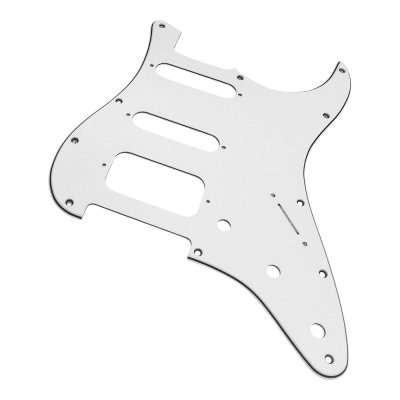 【YJB PARTS】 Fat-ST(SSH) ストラト用ピックガード ホワイト3P インチ 【メール便送料無料】