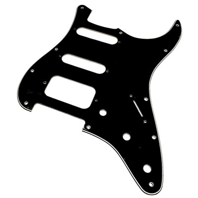 【YJB PARTS】 Fat-ST(SSH) ストラト用ピックガード ブラック3P インチ 【メール便送料無料】