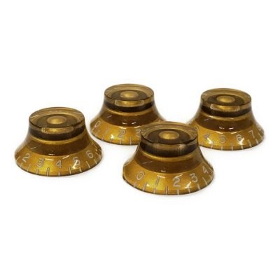 【国産】 YJB PARTS ハットノブ ゴールド(エンボス文字) ミリ 4pcs/set 【メール便送料無料】