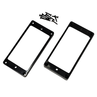 【日本製】 YJB PARTS エスカッション ブラック フラットボトム (ビス付き) 【メール便対応】