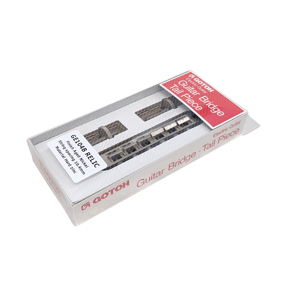 【GOTOH】 GE104B RELIC Tune-O-Maticブリッジ レリックニッケル 【メール便対応】