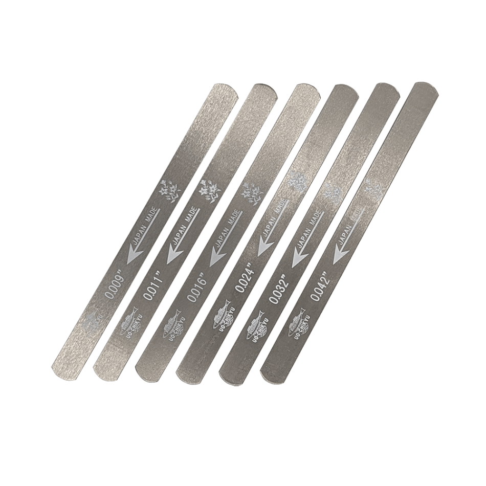 【魚地球印】 UO-CHIKYU 国産SUSナットファイル(ナット溝用ヤスリ) 6本セット(.009-.042) 【リペア工具】 【宅配便A】