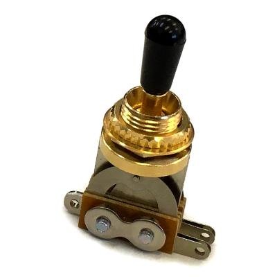 【日本製】 YJB PARTS 3wayショートトグルスイッチ ゴールド DTS-3G 【メール便対応】