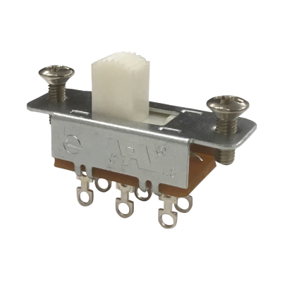 YJB PARTS スライドスイッチ(白ノブ) ON-ON 【メール便対応】