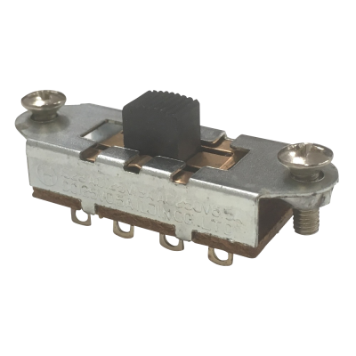 YJB PARTS スライドスイッチ(黒ノブ) ON-OFF-ON 【メール便対応】