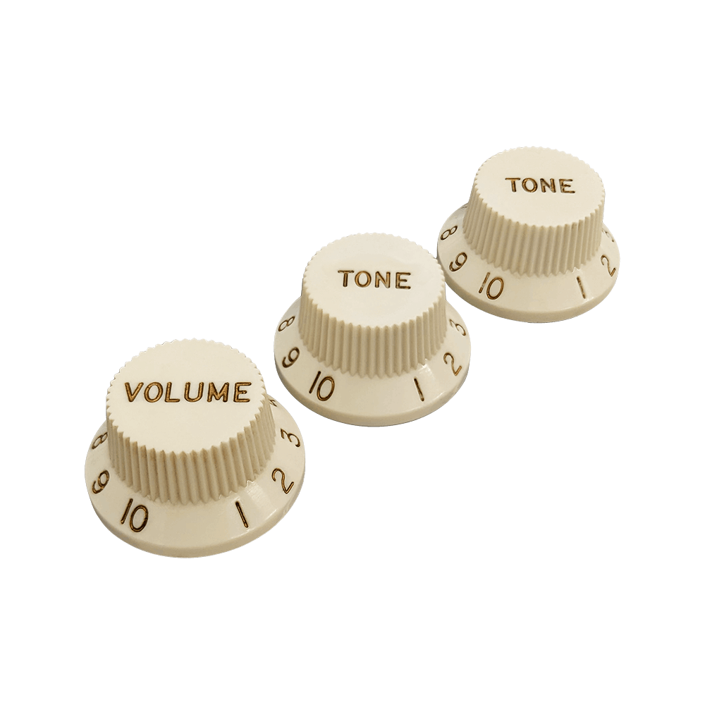 【YJB PARTS】 ストラトノブセット(1V2T) Vintage Mint Ivory インチミリ兼用 【メール便対応】