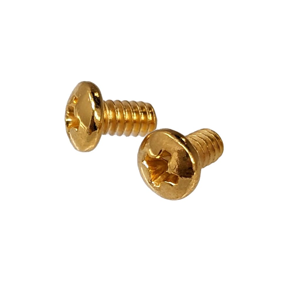 YJB PARTS レバースイッチビス インチサイズ なべプラス頭 ゴールド 【メール便対応】