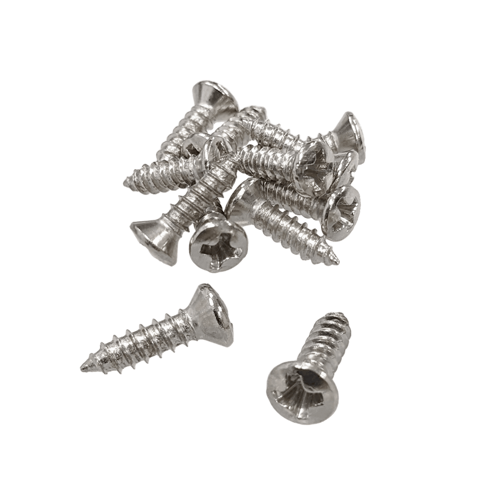 YJB PARTS インチ規格Gタイプ ピックガード・プレート用ねじ 12本入り ステンレス 【メール便対応】