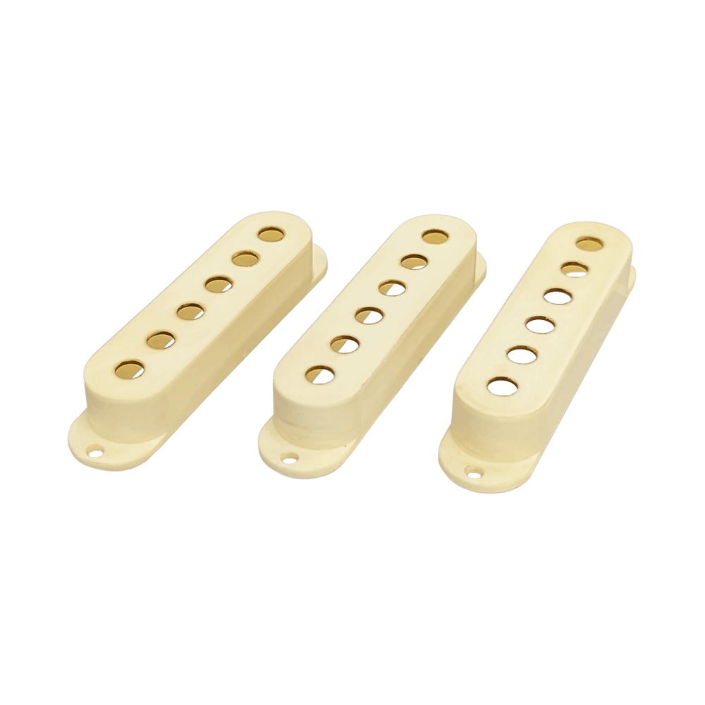 【YJB PARTS】 ストラト用ピックアップカバーセット レリックミントアイボリー 【メール便送料無料】