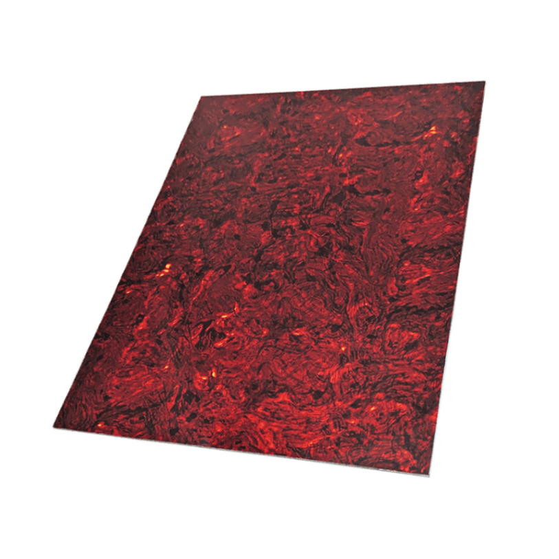 YJB PARTS ピックガード用板材(L) 300mm×450mm 赤べっ甲4P 【宅配便B】