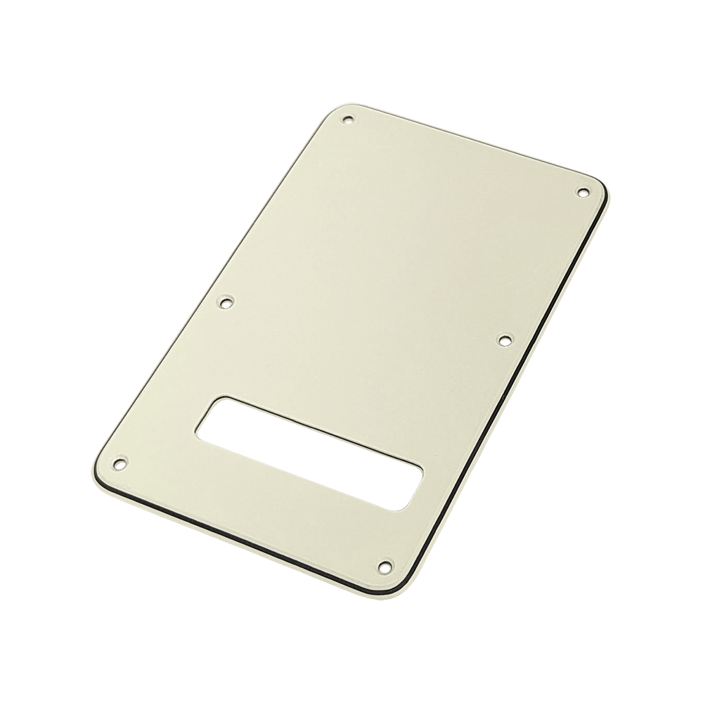 【YJB PARTS】 ストラト用バックプレート ラージホールSTDタイプ ミントアイボリー3P 【メール便対応】