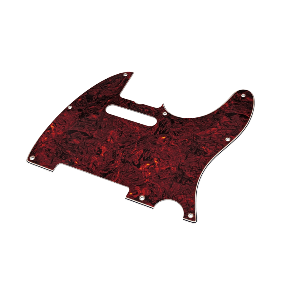 YJB PARTS TL60's テレキャスター用ピックガード 赤べっ甲4Ply 8穴 インチ 日本製【メール便対応】