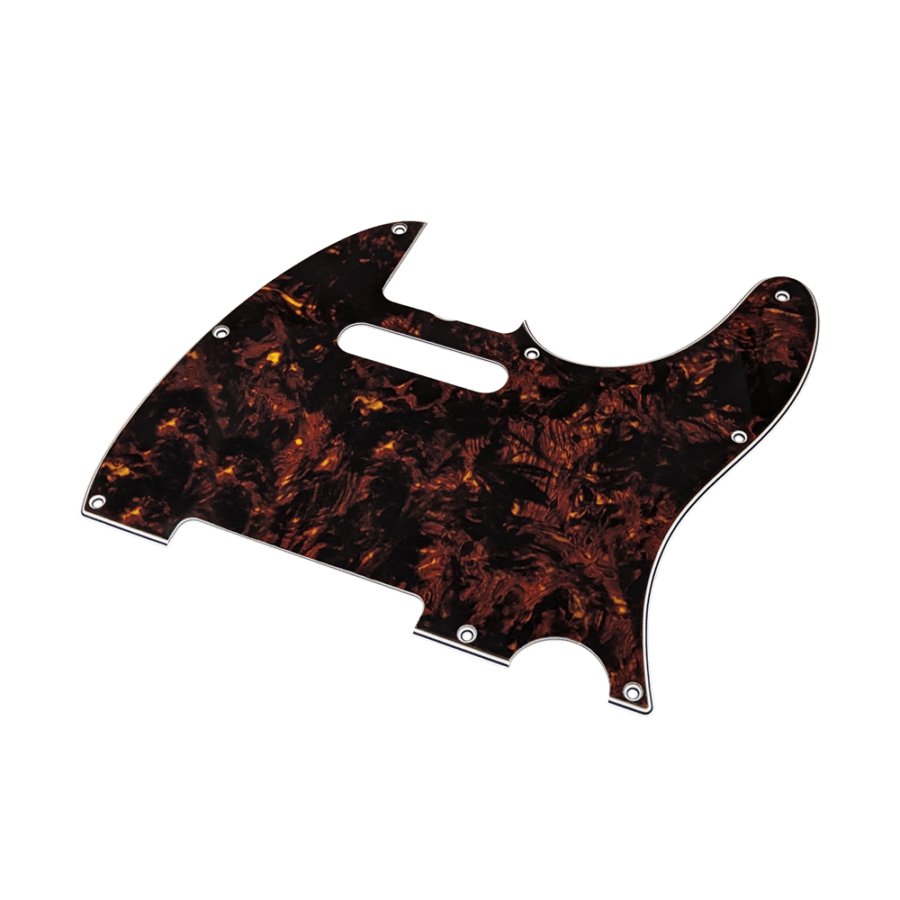 YJB PARTS TL60's テレキャスター用ピックガード 茶べっ甲(Classic Brown Tortoise)4Ply 8穴 インチ 日本製【メール便対応】