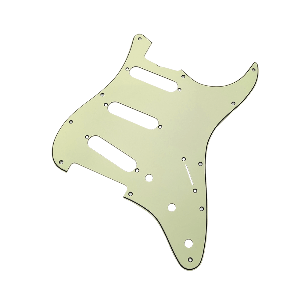 YJB PARTS ST'65 ストラト用ピックガード ミントグリーン3Ply インチ 日本製 【メール便送料無料】