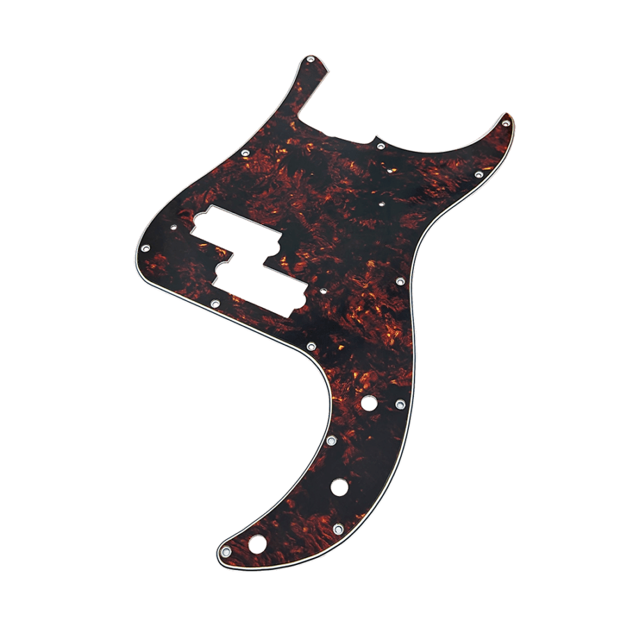 【YJB PARTS】 PB60's プレシジョンベース用ピックガード 茶べっ甲4P(Classic Brown Tortoise) インチ 【宅配便A】