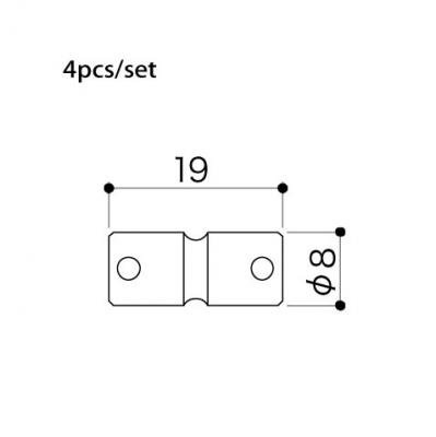 【ベース用ソリッドチタンサドル】 GOTOH S203Ti 4pcs/set 【国産ベースパーツ】【メール便対応】