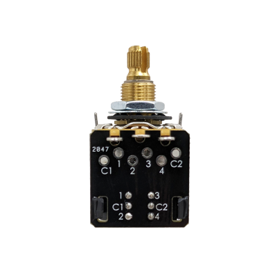CTS Premium Potentiometer 500K Aカーブ Push-Pull DPDT インチ 3/8ブッシング 【宅配便A】