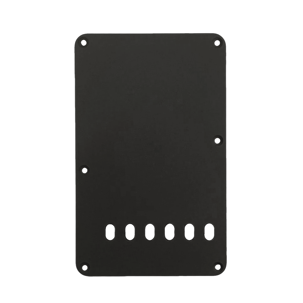 【YJB PARTS】 ストラト用バックプレート ビンテージタイプ ブラック1P 【国産品】【メール便対応】