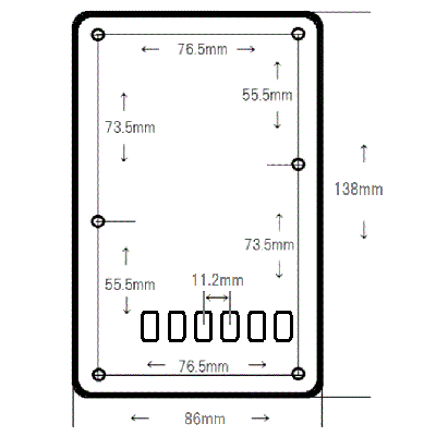 【YJB PARTS】 ストラト用バックプレート ビンテージタイプ レリックミントグリーン1P 【メール便送料無料】