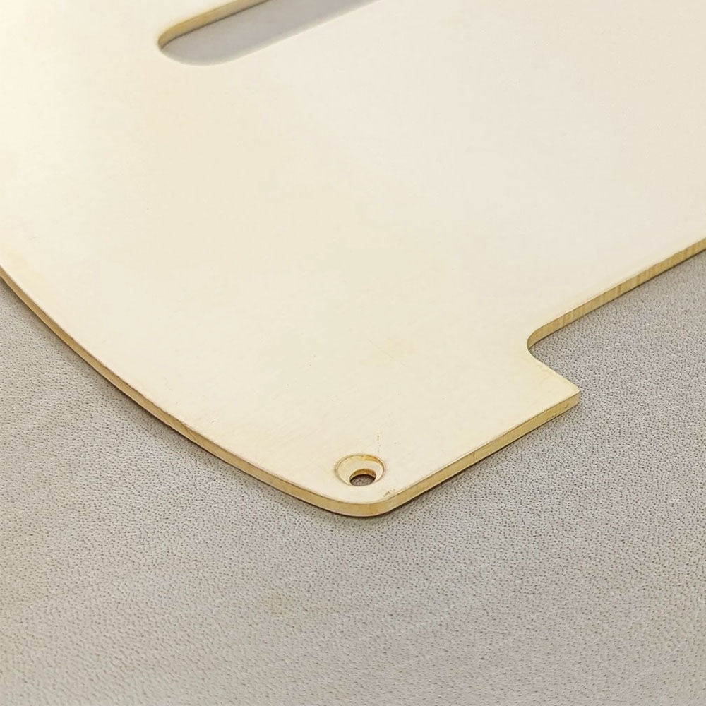 YJB PARTS TL50's テレキャスター用ピックガード レリックエイジドホワイト1Ply 5穴 インチ 日本製 レリックギターパーツ 【メール便送料無料】