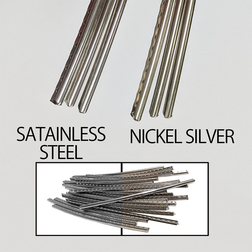 YJB PARTS ステンレスフレット ミディアム 2.4mm×1.3mm 70mm 24本入り 三晃製 特注230HV 【メール便送料無料】