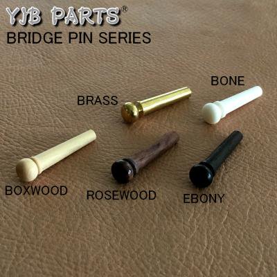 【YJB PARTS】 木製ブリッジピン ココボロ 6本入り 【メール便対応】