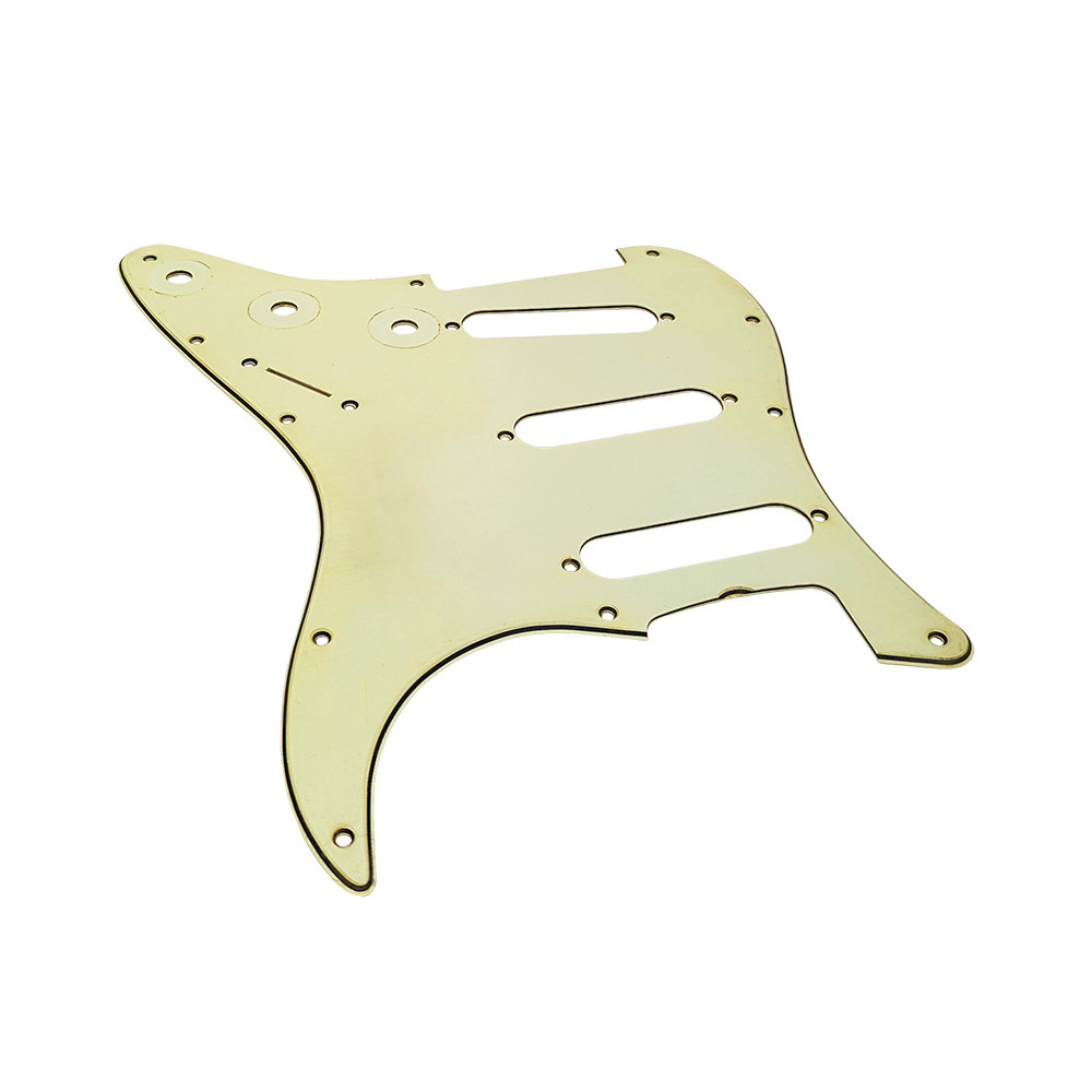 YJB PARTS ST'65 ストラト用ピックガード エイジドギターパーツ レリックミントグリーン3Ply インチ 日本製【メール便対応】