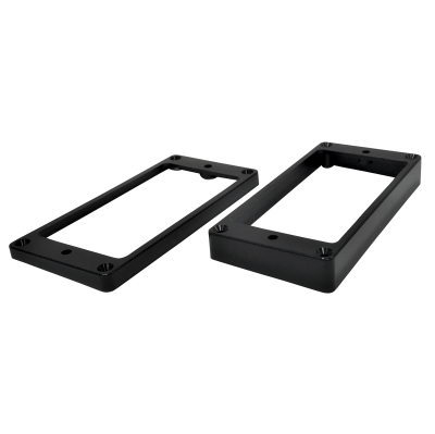 【日本製】 YJB PARTS エスカッション ブラック フラットボトム (ビス付き) 【メール便送料無料】