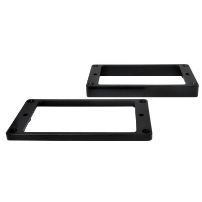 【日本製】 YJB PARTS エスカッション ブラック フラットボトム (ビス付き) 【メール便送料無料】